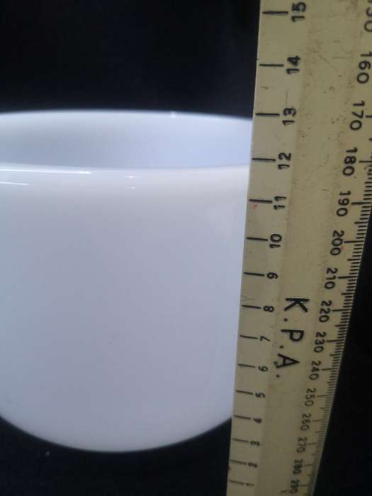Set of Sunbeam Milk glass mixing bowls