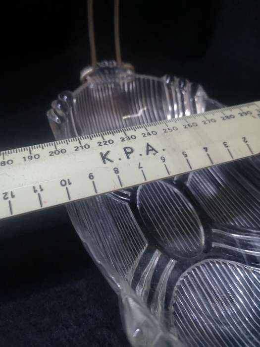 Beautiful glass bowl with carry handle