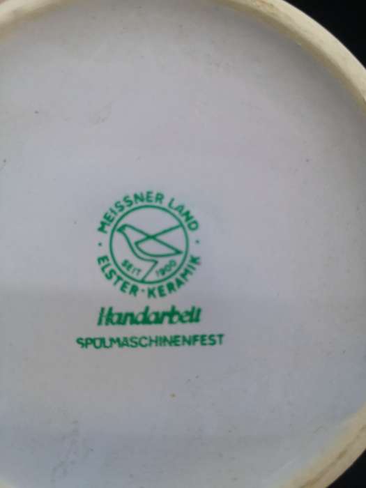 Vintage Elster Keramik mug Meissner Land