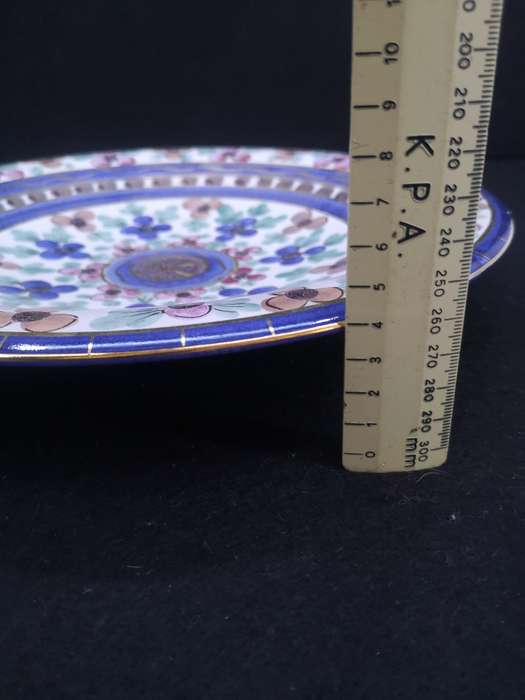 Big ceramic plate Flora Gouda Holland