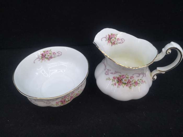 Paragon  Rose Bouquet milk jug and sugar bowl