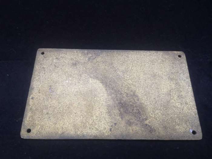 Brass sign - I am the Captain of this ship and I have my wife's permission to say so!