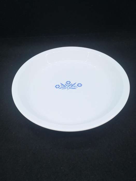 Corningware pie plate blue cornflower