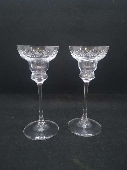 Glass candle holders