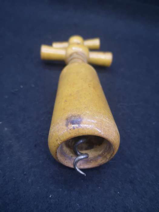 Wooden corkscrew / Barrel corkscrew - wood