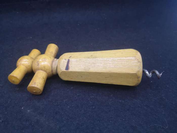 Wooden corkscrew / Barrel corkscrew - wood