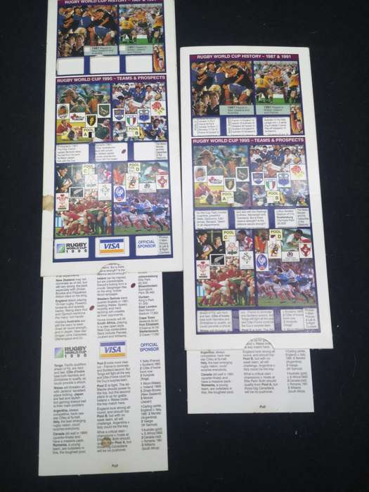 1995 Rugby world cup fixture program
