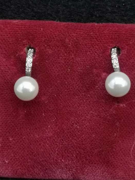 925 Silver sim pearl earrings