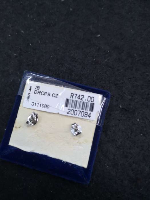 925 Silver earrings CZ drops