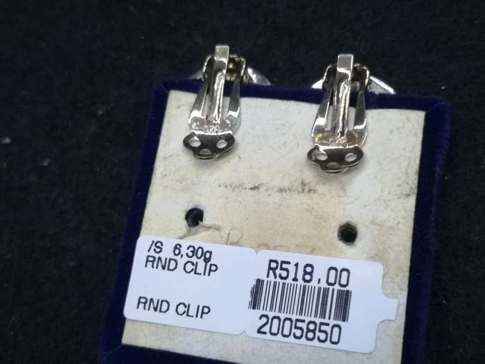 925 Silver earrings clip on