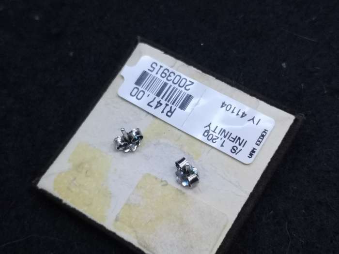 925 Silver earrings infinity