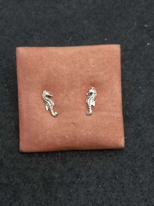 925 Silver earrings seahorse
