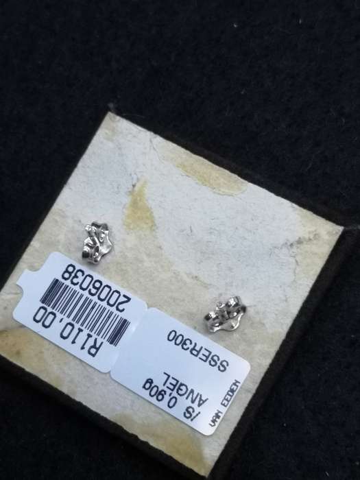 925 Silver earrings cherub