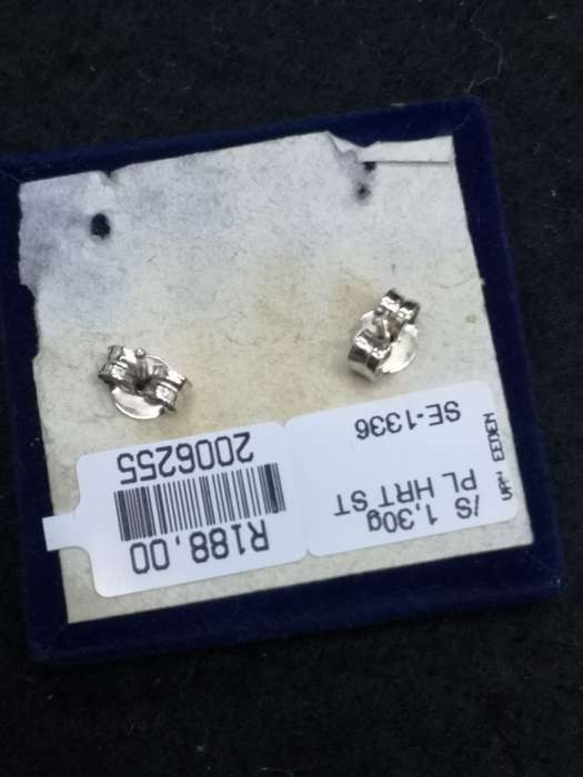 925 Silver earrings hearts