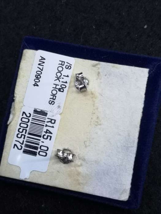 925 Silver earrings rocking horse