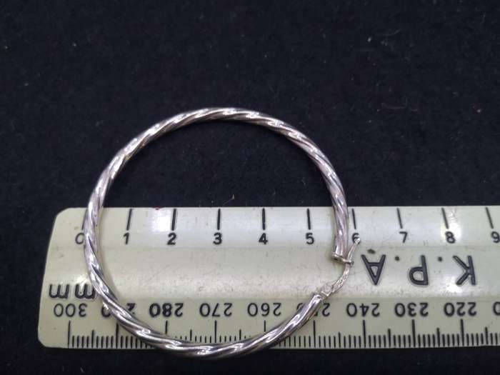 925 Silver hoop earrings - huge!