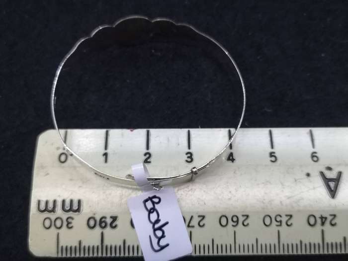 925 Silver adjustable Baby bangle