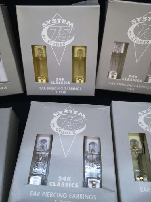 9 sets of Studex earrings