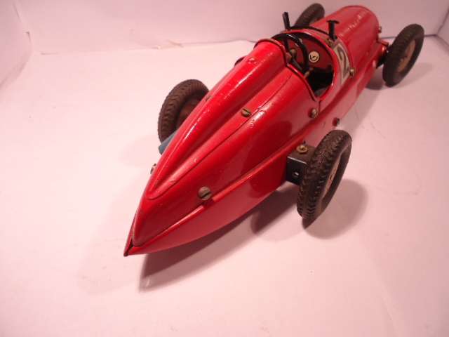 Marklin - Mercedes Racer - missing screen - with instructions - no key - Tin Wind Up Car # 1133