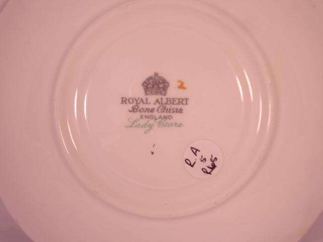 Royal Albert Bone China - 'Lady Clare' - Single Saucer with Stand