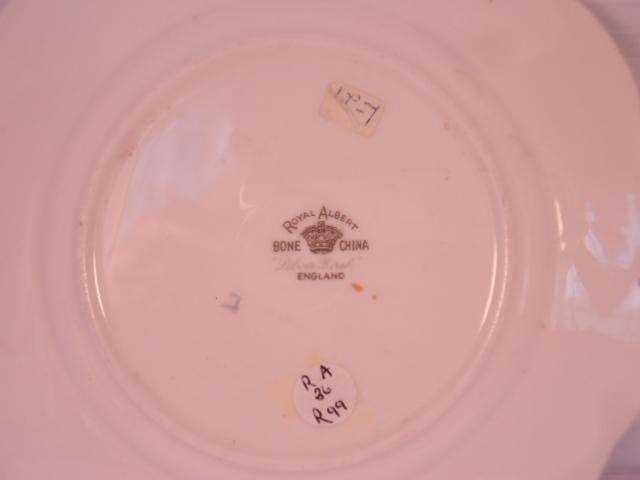 Royal Albert Bone China - 'Silver Birch' - Single Round Cake Plate with Stand
