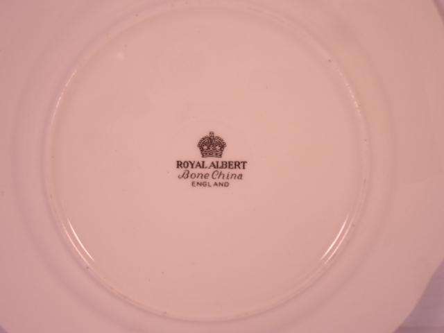 Royal Albert Bone China - 'Black Rose' - Single Round Cake Plate with Stand