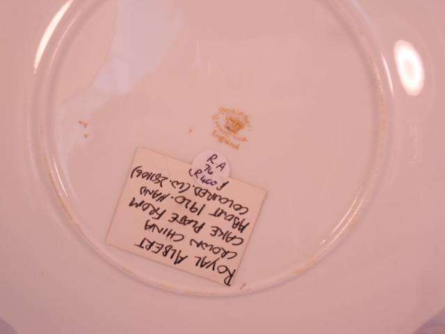 Royal Albert Bone China - 'Yellow Floral' - Single Cake Plate with Stand
