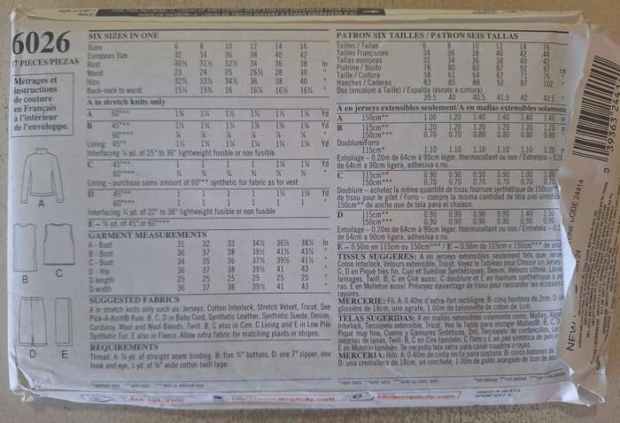 New Look Pattern #6026