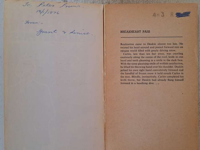 Breakheart Pass by Alistair Maclean