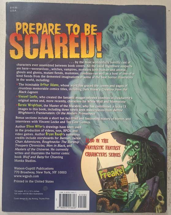 Scared! How to draw fantastic horror comic characters by Steve Miller & Bryan Baugh