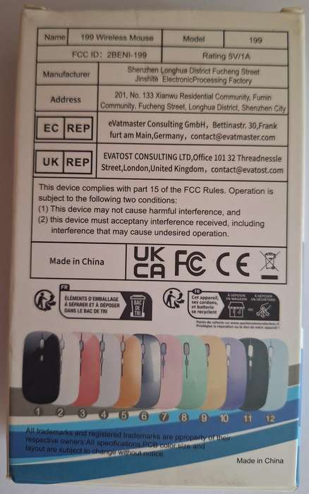Wireless Mouse colour Purple