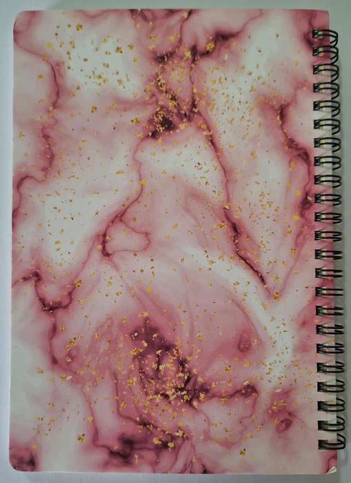 Pink and Gold journal 80 pages A5 size