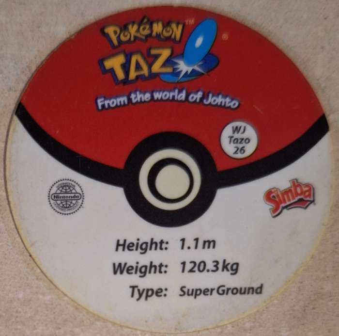 Pokemon Tazo Donphan