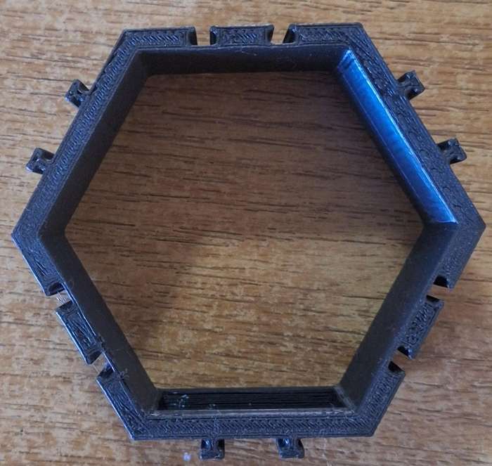 1 piece Hexagon Lego figure display