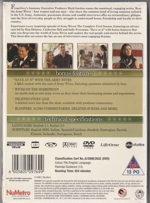 Army wives the complete first season