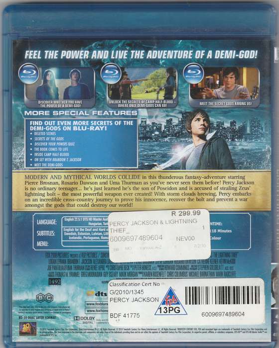 Percy Jackson and the Olympians the Lightning Thief