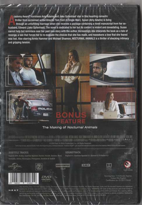 Nocturnal Animals ( New and sealed)