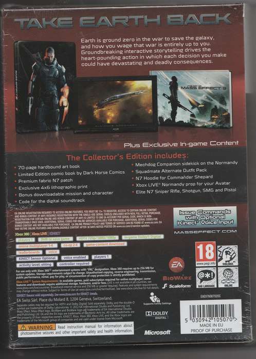 Mass Effect 3 Collector's Edition ( New and sealed)
