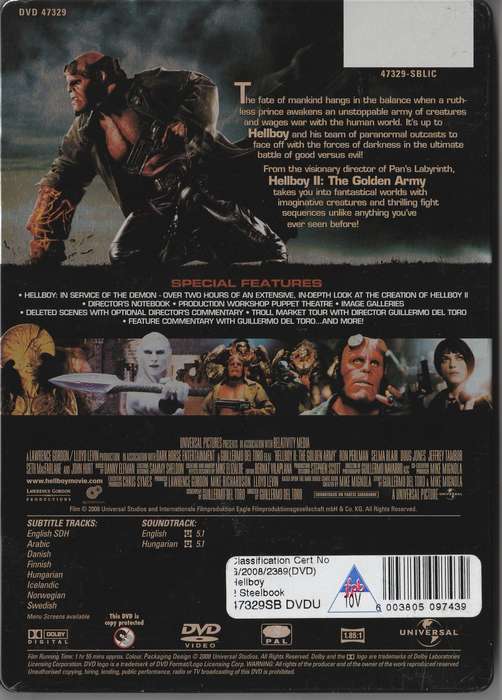 Hellboy 2: The Golden Army steel book