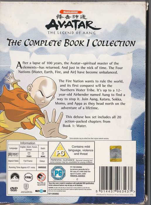Avatar: The Legend of Aang The Complete Book 1 Collection
