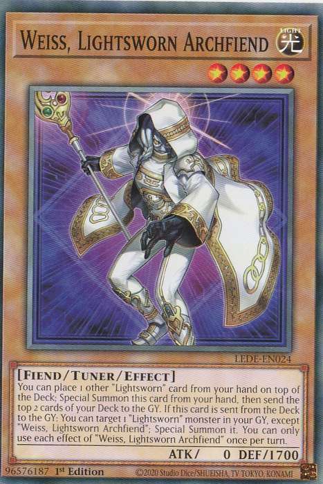Yu-Gi-Oh! Legacy of destruction Weiss, Lightsworn Archfiend