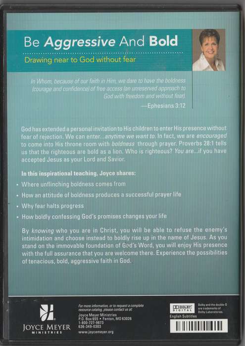 Be Aggressive and Bold By Joyce Meyer