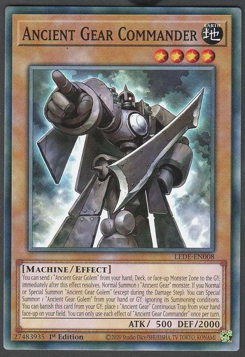 Yu-Gi-Oh! Legacy of destruction Ancient Gear Commander