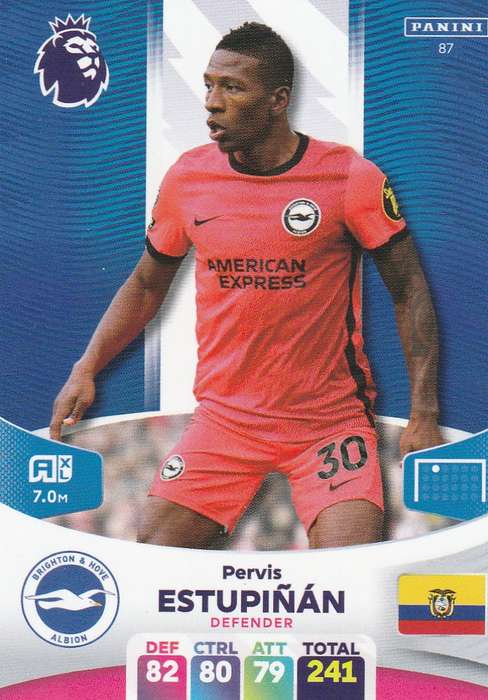 Premier League Adrenalyn XL Pervis Estupinan