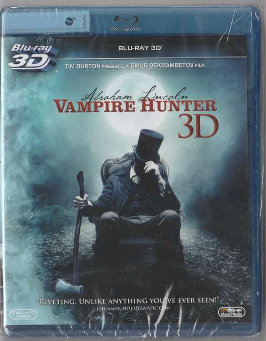 Abraham Lincoln Vampire Hunter Blu-ray 3D ( New and sealed)
