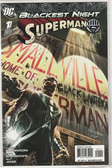 Blackest Night: Superman #1-3 (2009) set