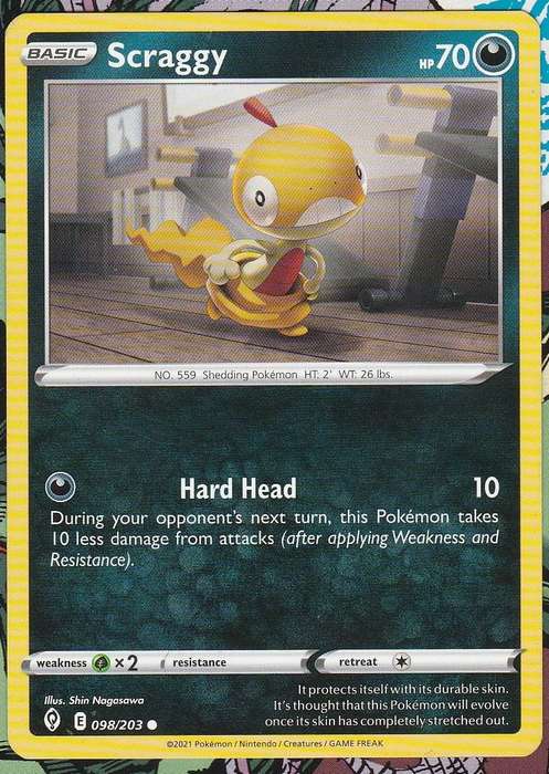 Pokemon Evolving Skies - Scraggy