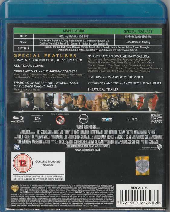 Batman Forever Blu-Ray