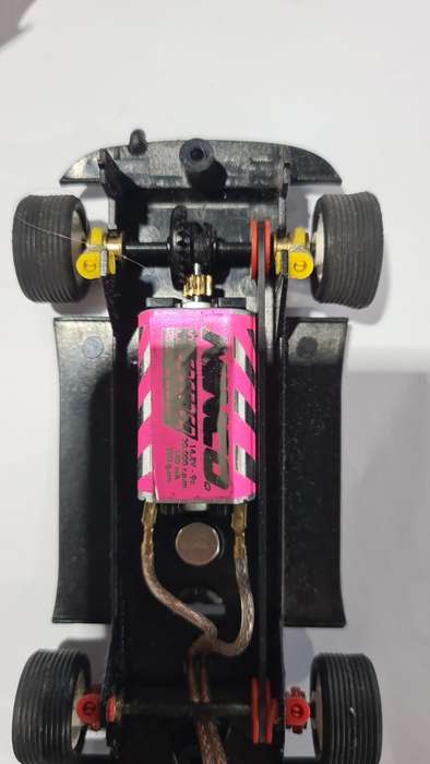Ninco Yelow and Silver Citroen C4 Racing Slot Car(WORKS ON SCALEXTRIC)