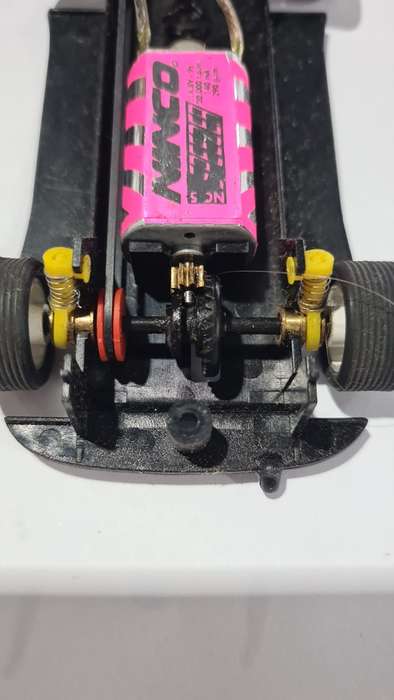 Ninco Yelow and Silver Citroen C4 Racing Slot Car(WORKS ON SCALEXTRIC)